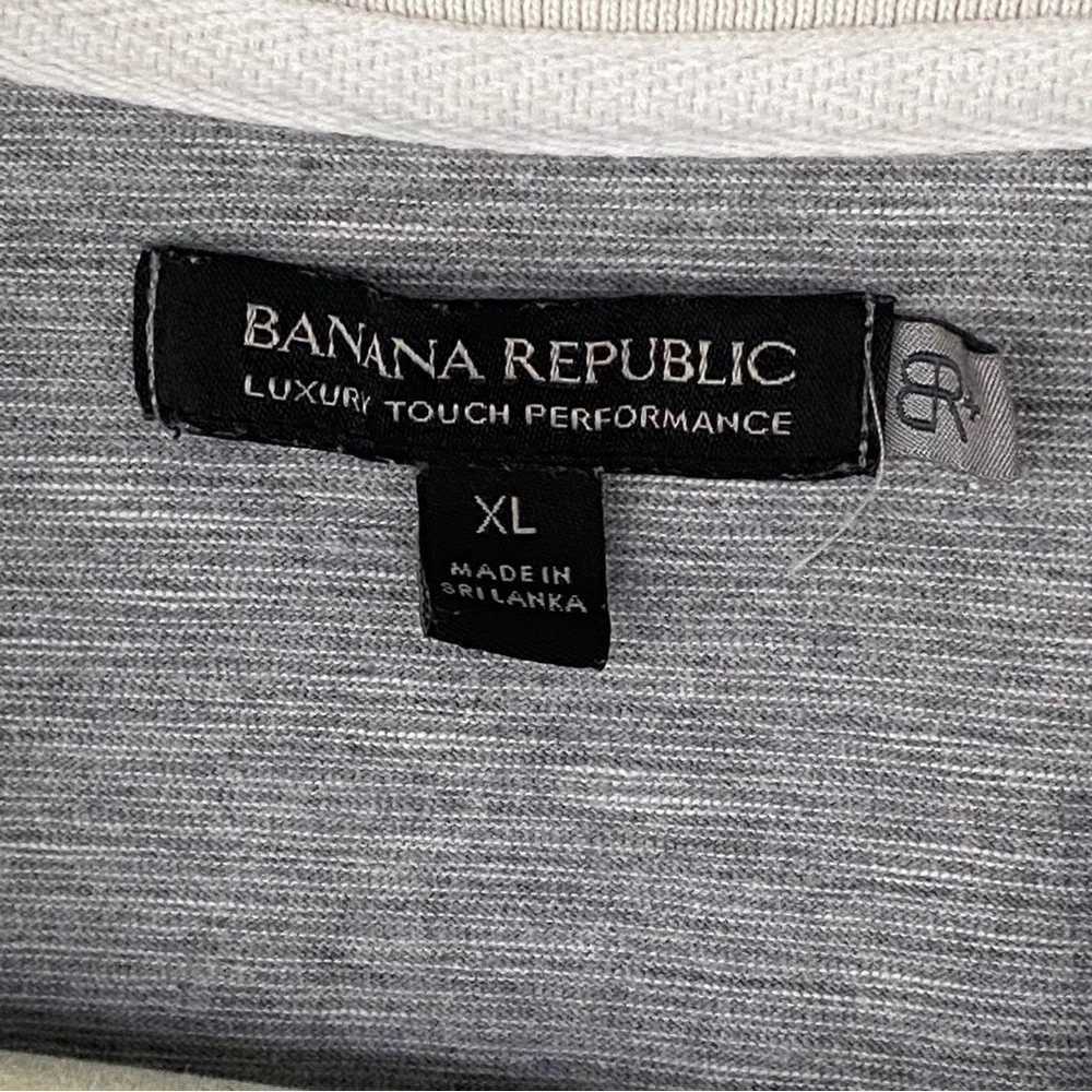Banana Republic Luxe Touch Performance Polo Shirt Mens XL Casual Minimalist